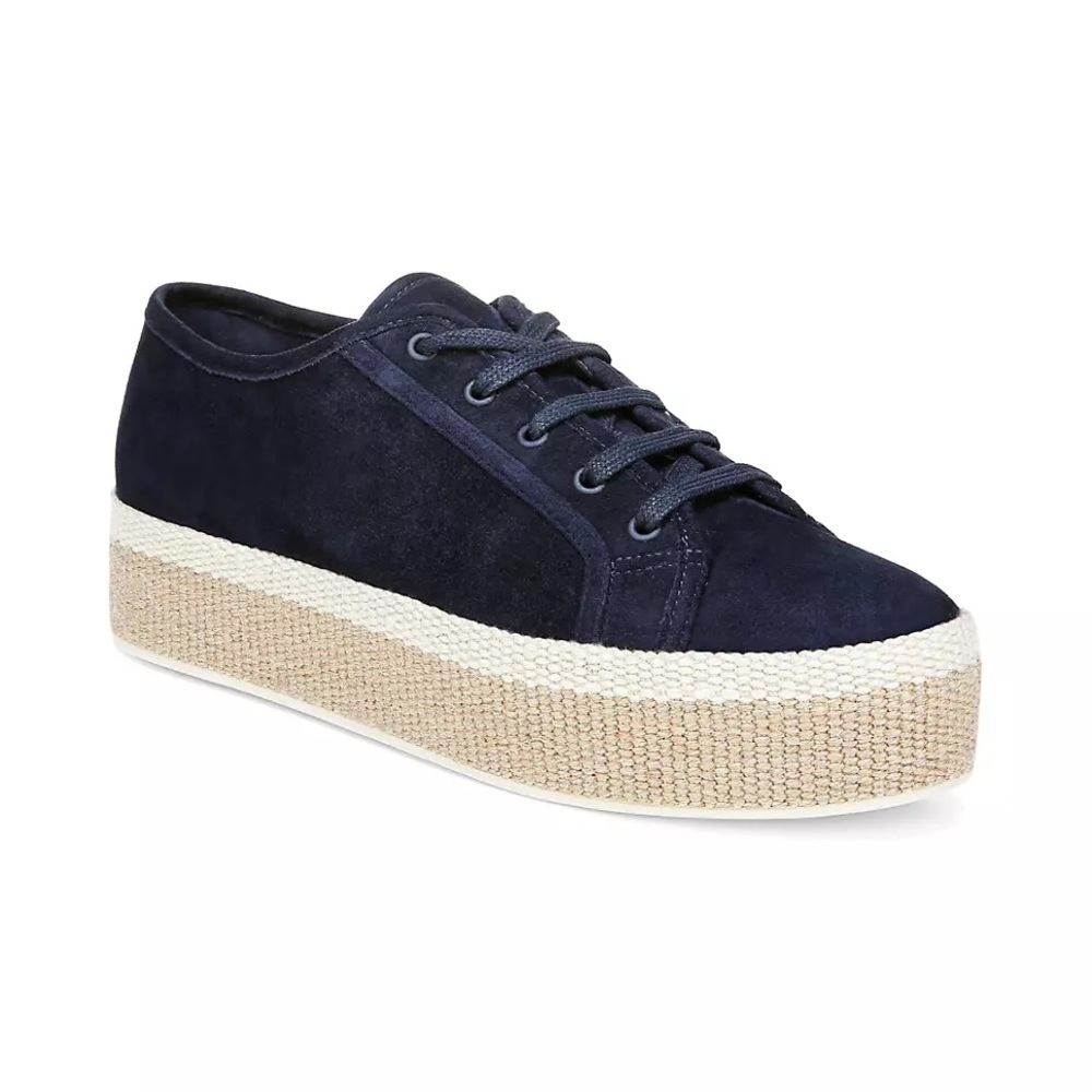 vince rhea leather platform sneakers